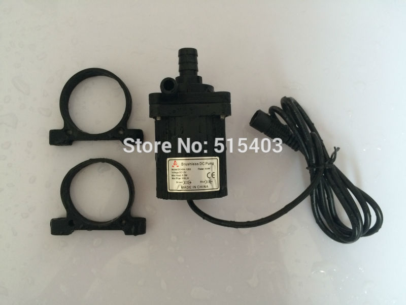 2 stks 12 V DC Micro Borstelloze Waterpomp, Mini Dompelpomp, 40H-1265, 360LPH 6.5 M, 14.4 W, Borstelloze Voor fontein, Cooling SYS