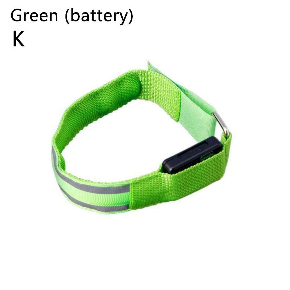 Nacht Lauf Armband Outdoor Sport LED Licht USB Warnung Sicherheit Bike Wiederaufladbare Armband Arm Radfahren Gürtel Fahrrad Bein O4M8: K