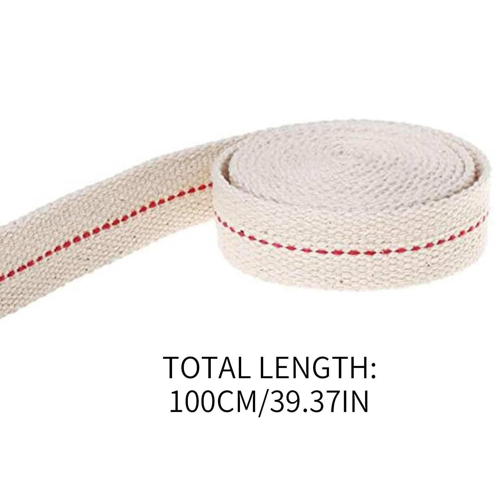 Mecha de lámpara de queroseno de 1 metro de largo, mecha de algodón trenzada, 2cm de ancho, mecha de lámpara de caballo plana, reemplazo para lámpara de caballo portátil, suministros