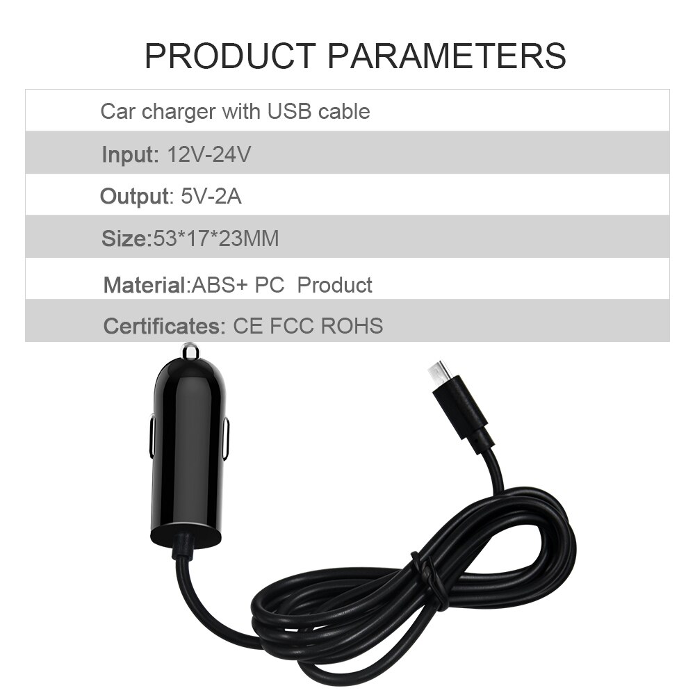 Swalle Fast Car Charger voor huawei P20 voor Samsung Note 8 9 quick charger kleine USB auto-Oplader met usb-kabel voor mobiele telefoon