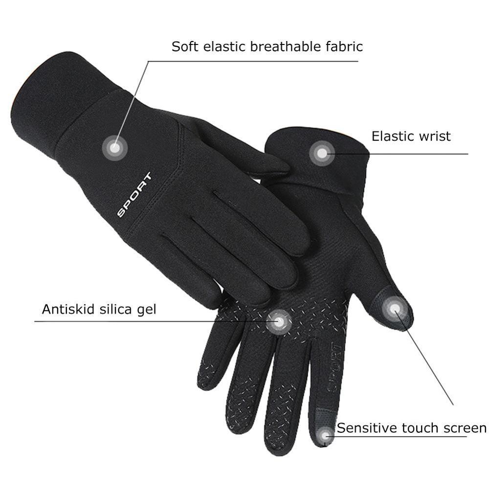 Football Gloves Boys Kids Waterproof Thermal Grip Outfield Cycling Bicycle Bike Player Field Sports K3J1