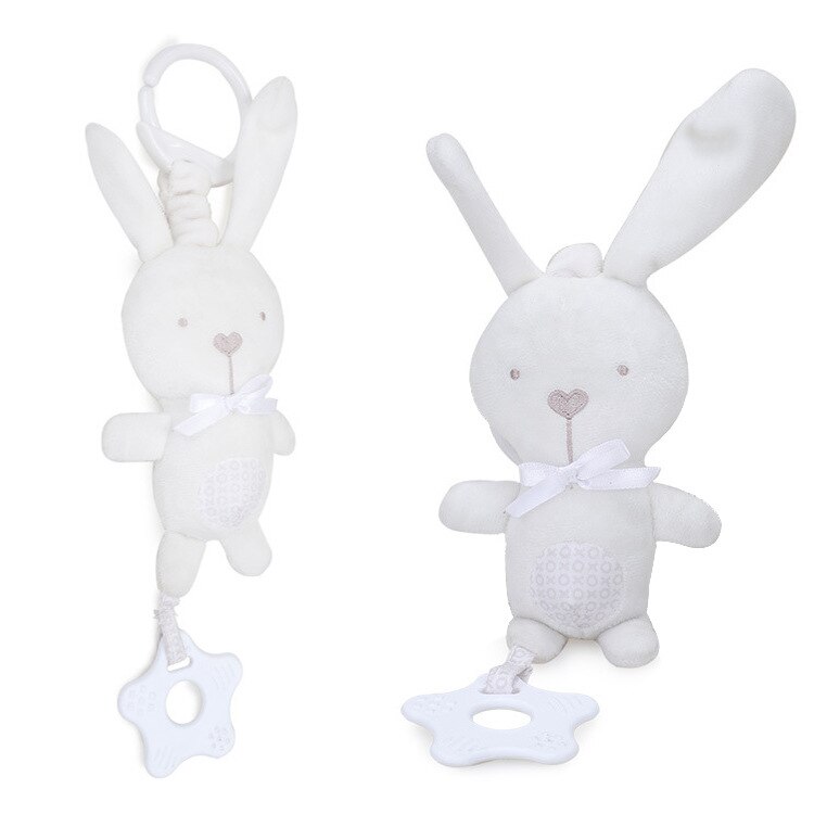 Baby Kinderen Rammelaar Speelgoed Cartoon Dier Pluche Hand Bell Kinderwagen Bijtring Wieg Opknoping Rammelaars Baby Trooster Speelgoed
