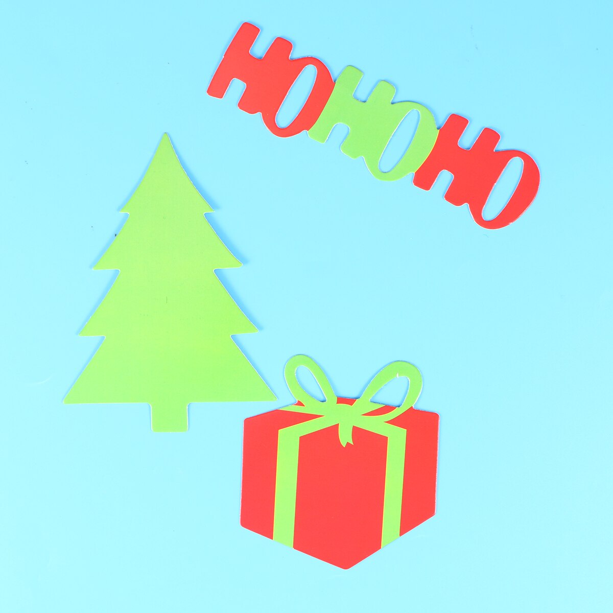 28 Pcs Christmas Party Photo Booth Props Posing Props Christmas Trees Hats Glasses Mustache Kit for Party Decoration