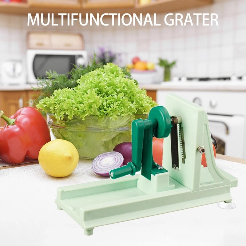 Multifunctional Vegetable Cutter Manual Food Spiral Slicer Kitchen Gadgets Kitchen Tools Gadgets Spiral Grater Cutter