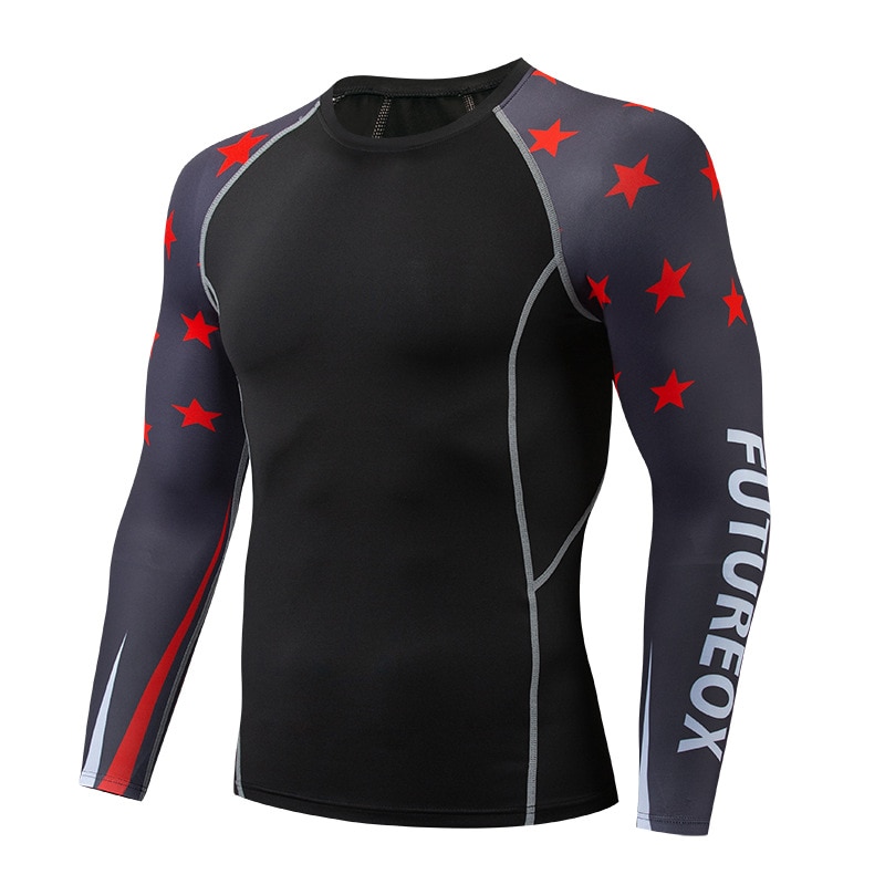 Outdoor Running Sports Long-Sleeved T-shirt Men's Breathable Moisture Absorption Quick Drying T-shirts: XXXL / 02