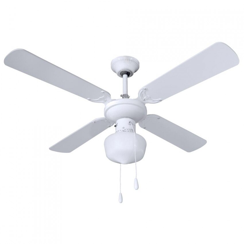 Ventilador de Techo con Luz 4 Aspas 50W 3 Velocidades 7hSevenOn Deco