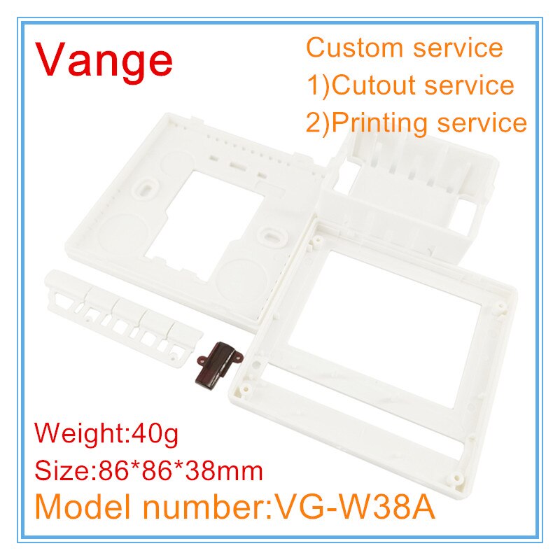 1pcs/lot electronic control box 86*86*26mm wall mount ABS plastic housing enclosure case