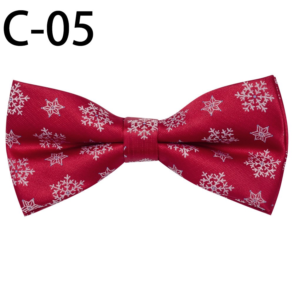 Rbocott julesløyfe barn nyhet sløyfe for gutter snøfnuggtre sløyfe for barn sløyfe størrelse 10cm*5cm