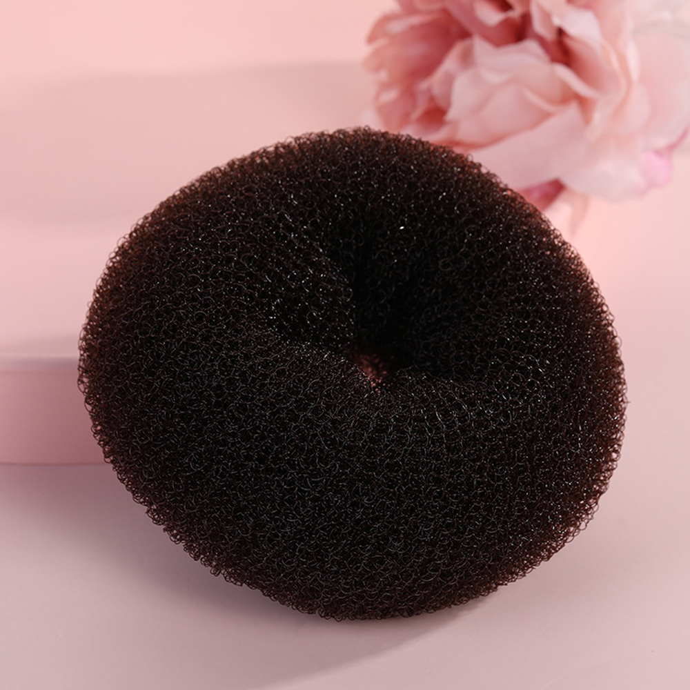 1 unidad de máquina mágica para hacer moños de pelo, moldeador mágico para mujer, diademas de esponja de espuma para Donut, anillo grande fácil, herramientas de estilismo para el cabello, accesorios: Azul oscuro