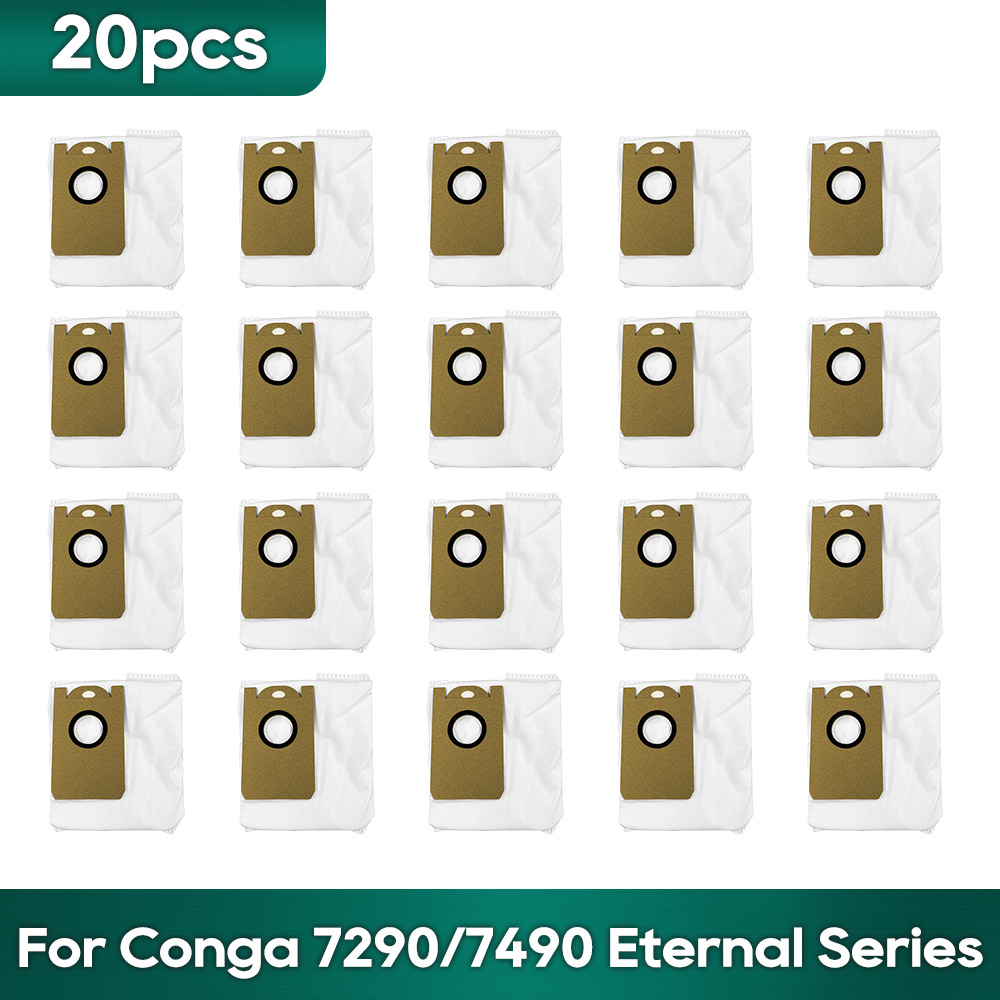 Compatible For Cecotec Conga 7490/7290 Eternal Home Genesis X-Treme Dust Bag Sack Robot Vacuums Spare Parts Accessories: Orange
