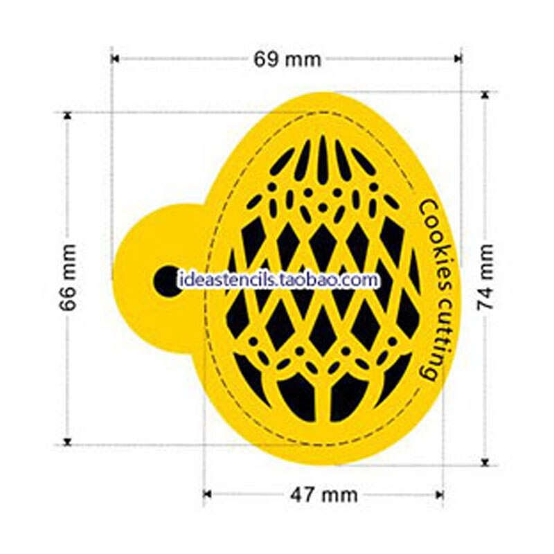 Thanks Giving Paaseieren Koffie Stencils Biscuit Mold Barista Template Koekje Taart Decor Gereedschap reposteria patisserie