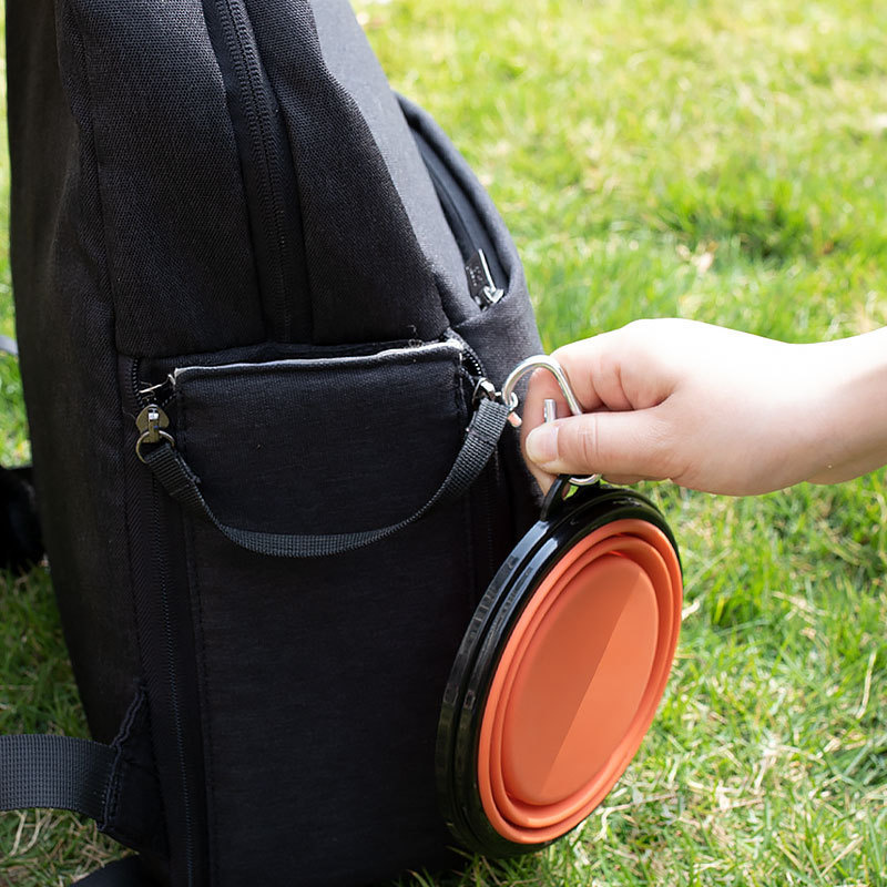 Opvouwbare reishondenkom Draagbare zachte siliconen voerbak voor honden Voedsel Watercontainer Puppyvoerbakken Outdoor huisdierenbenodigdheden