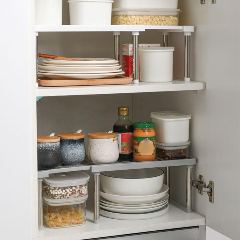 Closet Organizer Storage Shelf for Kitchen Rack Space Saving Wardrobe Decorative Shelves Cabinet Holders Retractable Shoe Rack