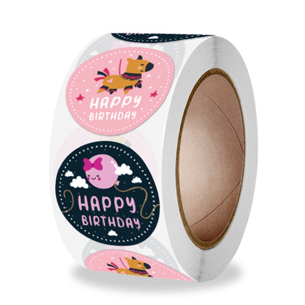 100-500pcs Thank You Round Sticker Scrapbook Envelope Seal Sticker Flower Decoration Stationery Label Stickers: QY1051-500pcs