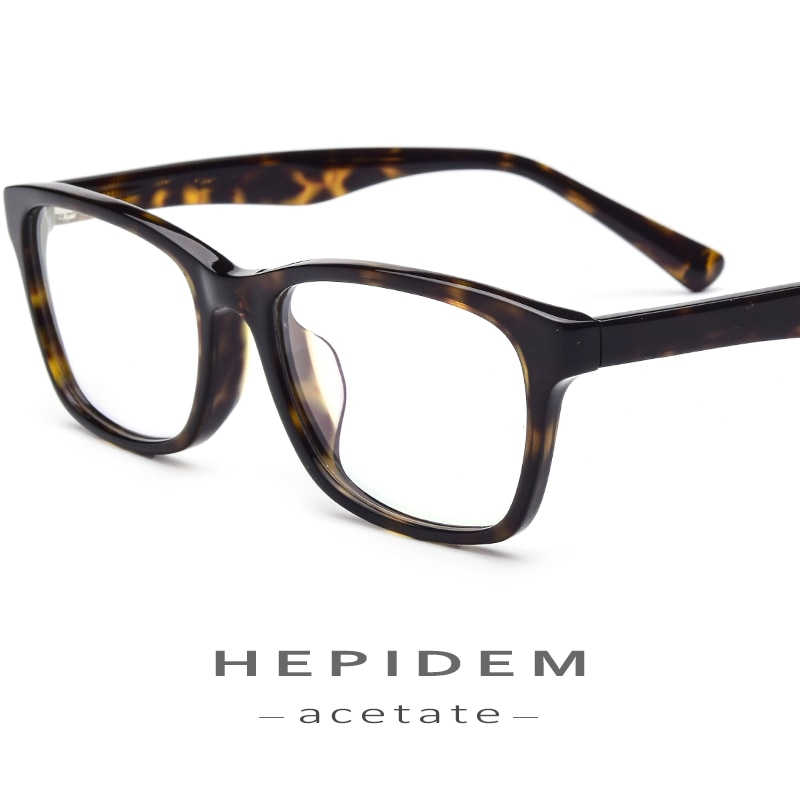 Acetate Optical Glasses Frame Men Myopia Prescription Eyeglasses Women Full Square Nerd Spectacle Eyewear