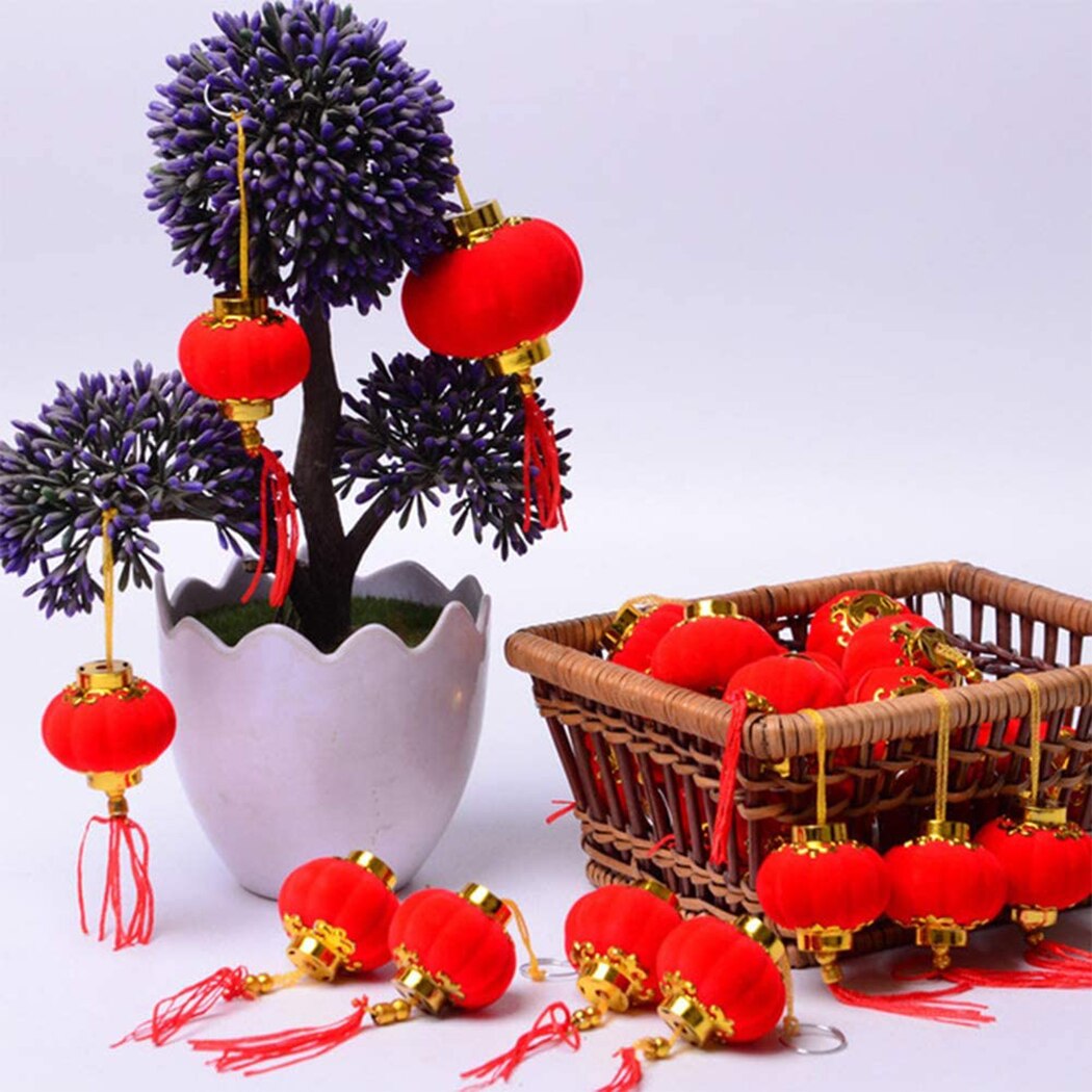 Chinese Style Chinese Red Lanterns Festival Good Luck Hanging Year
