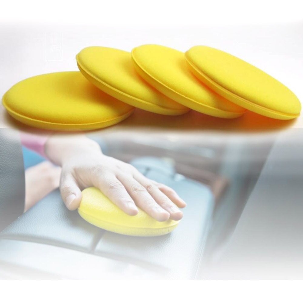 4X Waxen Paint Cleaner Care Shampoo Wax Applicator Spons Beauty Polijsten Sponzen Car Care Tools Poetsmiddelen Auto Glans