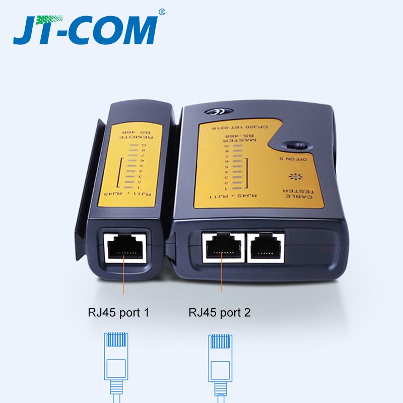 RJ45 RJ11 RJ12 Tester per cavi di rete CAT5 UTP Tester per cavi LAN cavo di rete rilevatore di linee telefoniche strumento di localizzazione Test remoto