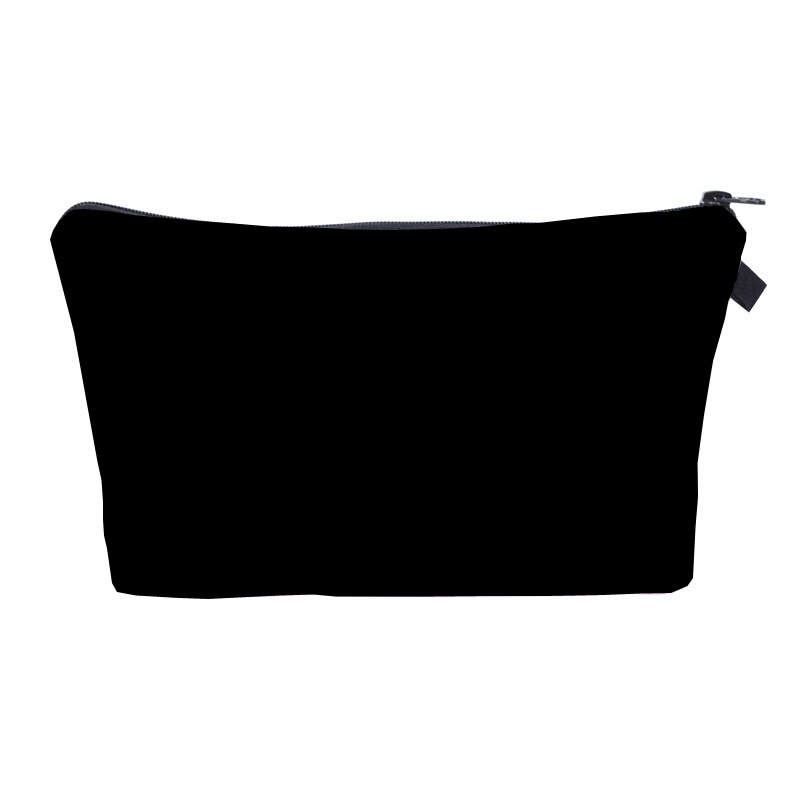 Jom Tokoy Cosmetic organizer bag Pure black Cosmetic Bag Women Brand makeup bag