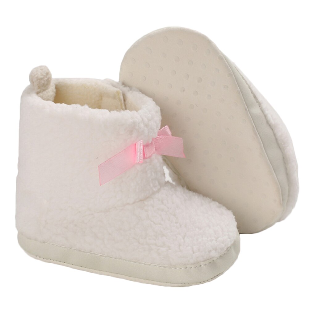 bambino Accessori Bambini Inverno Stivali Da Neve Caldo Appena nato Della Ragazza Del bambino Stivaletti Morbida Suola Pelliccia Scarpette da culla 0-18M