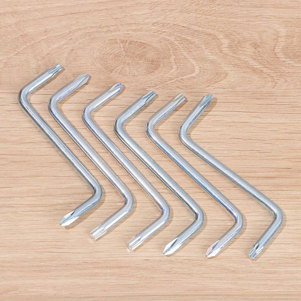 Z-Type Screwdriver L-Shaped 90-Degree Right-Angle Elbow Bend Slotted With Magnetic Short Screwdriver Car Fender Tool