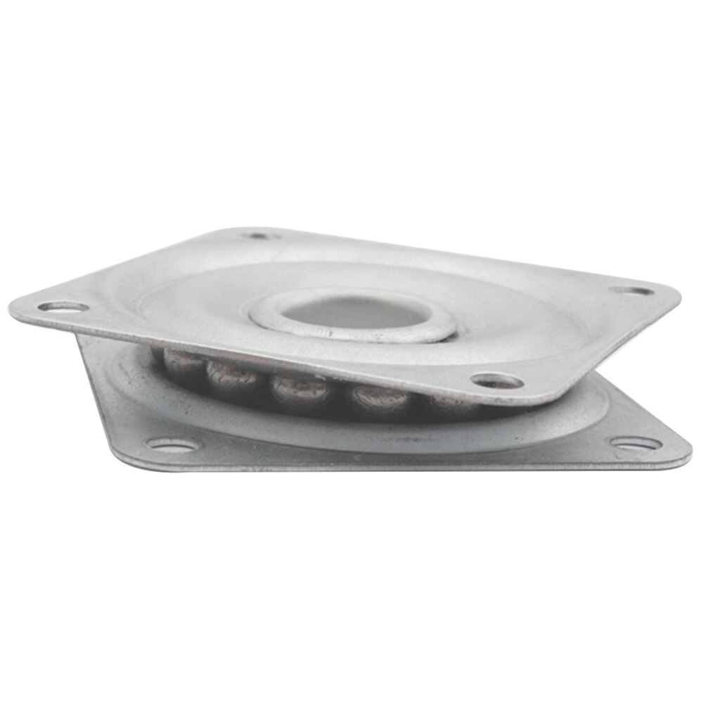 3 Inch Lager Thuis Display Stand Hardware Fitting Vierkante Meubels Ijzer Wit 360 Graden Roterende Draaitafel Platen Bureau