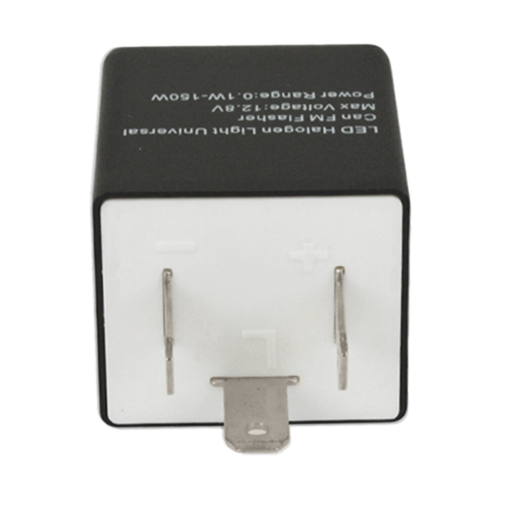 12V&24V 3 Pin Adjustable Electronic Flasher Relay w/ Cable for Motorcycle Motorbike LED Turn Signal Light Bulbs