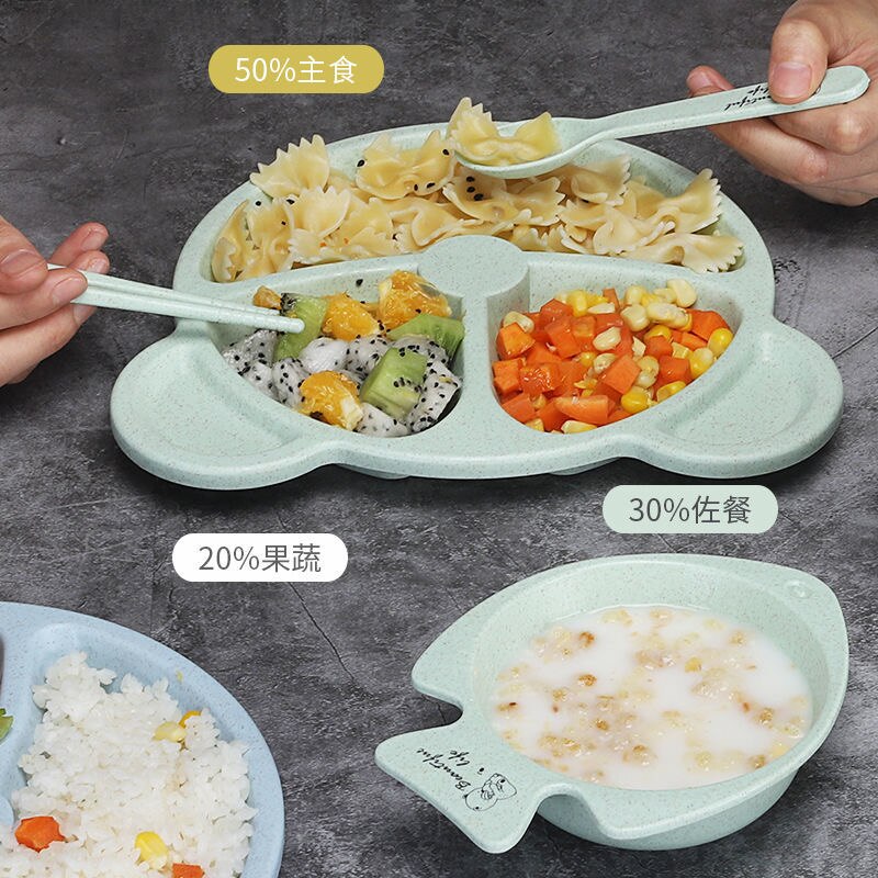 Conjunto De Bandejas Para Niños, Grado Alimenticio, Libre De BPA, Platos Divididos Para Alimentar A Animal, Plato De Silicona Para Comer Para Bebé, Platos Para Que Los Bebés Coman