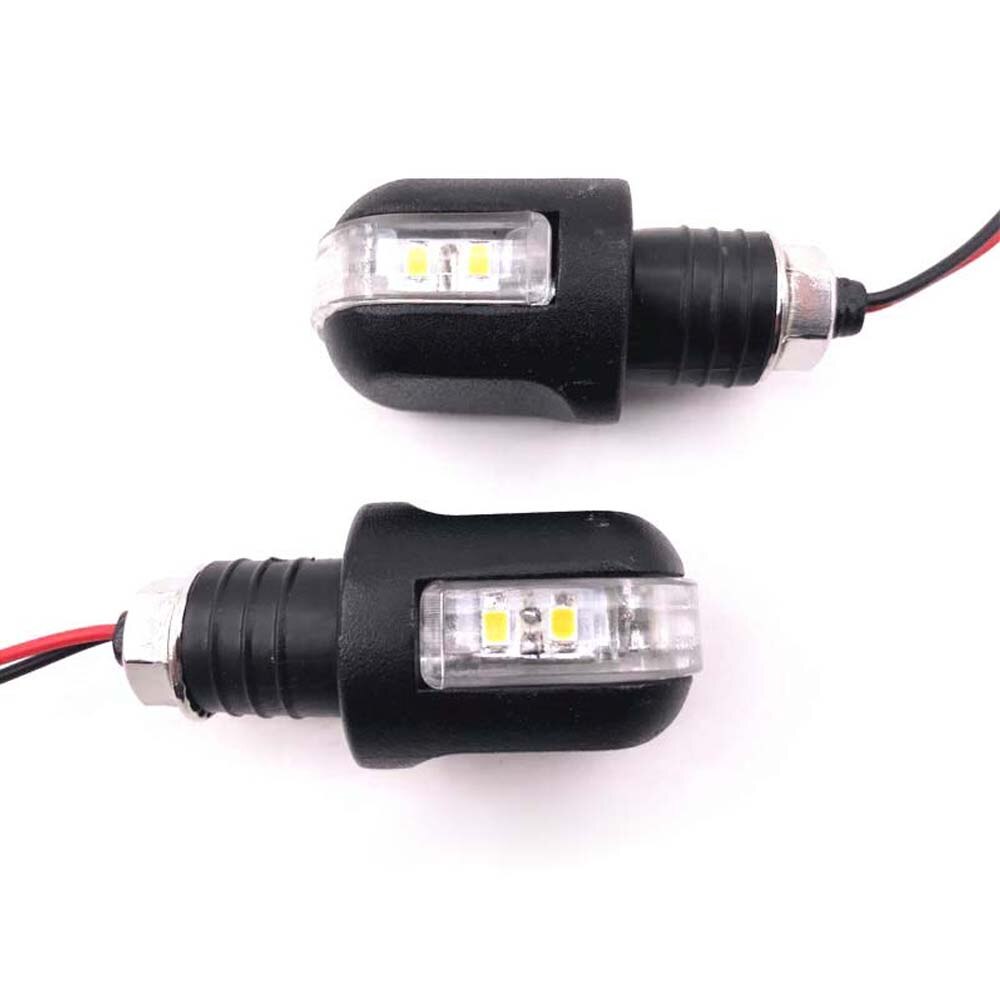 2 Pcs. Motorfiets Led Stuur Richtingaanwijzer Geel Universal 22Mm Blinker Stuur Blinker Side Marker