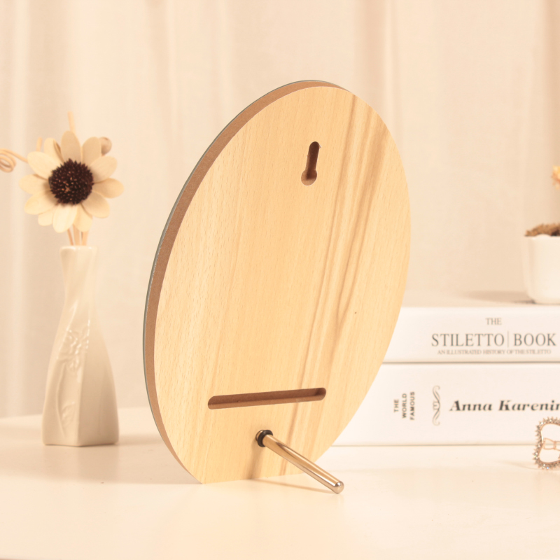Meubelstof wanddecoratie spiegel houten badkameraccessoires bureau hoog helder staand cosmetische dressoir make-upspiegel