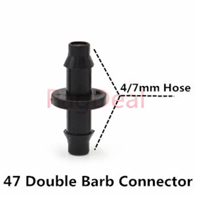 47 mm slangestik fittings drypvanding modhager til 1/4 " 4/7mm haveplæne vandslange ventil kobling tilbehør: Sølv