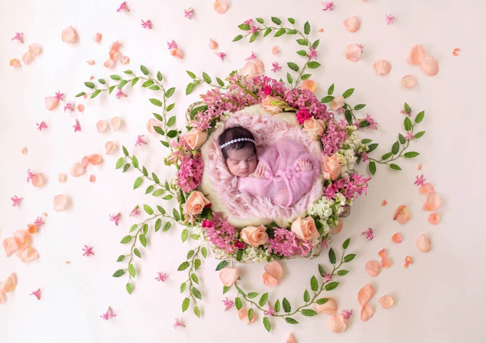 Newborn Baby Kid Photography Backdrop Infant Floral Art Photo Shoot Birthday Baby Shower Photo Background Studio Photocall Prop