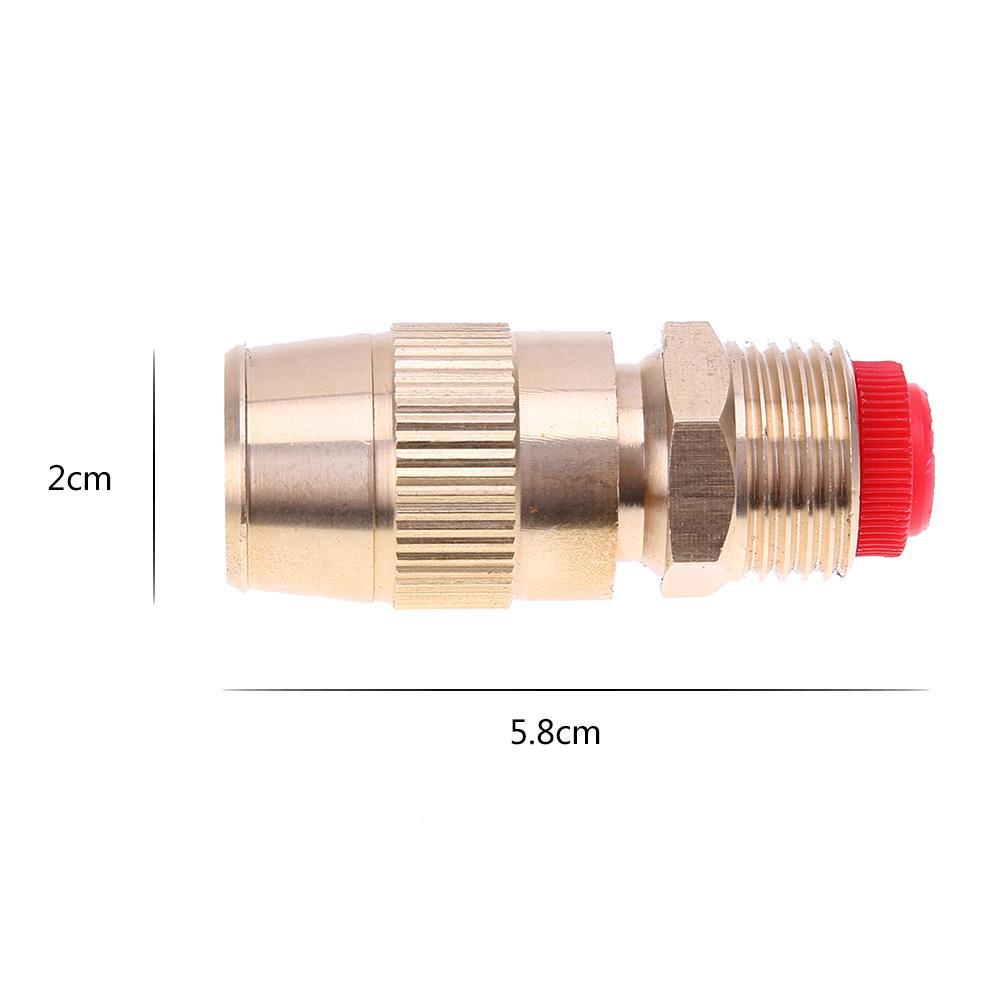 1/2Inch Water Sproeikop Tuin Sprinkler Accessoires Verstelbare Waterstroom Messing Spray Misting Mondstuk Tuin Besproeien Tool: B