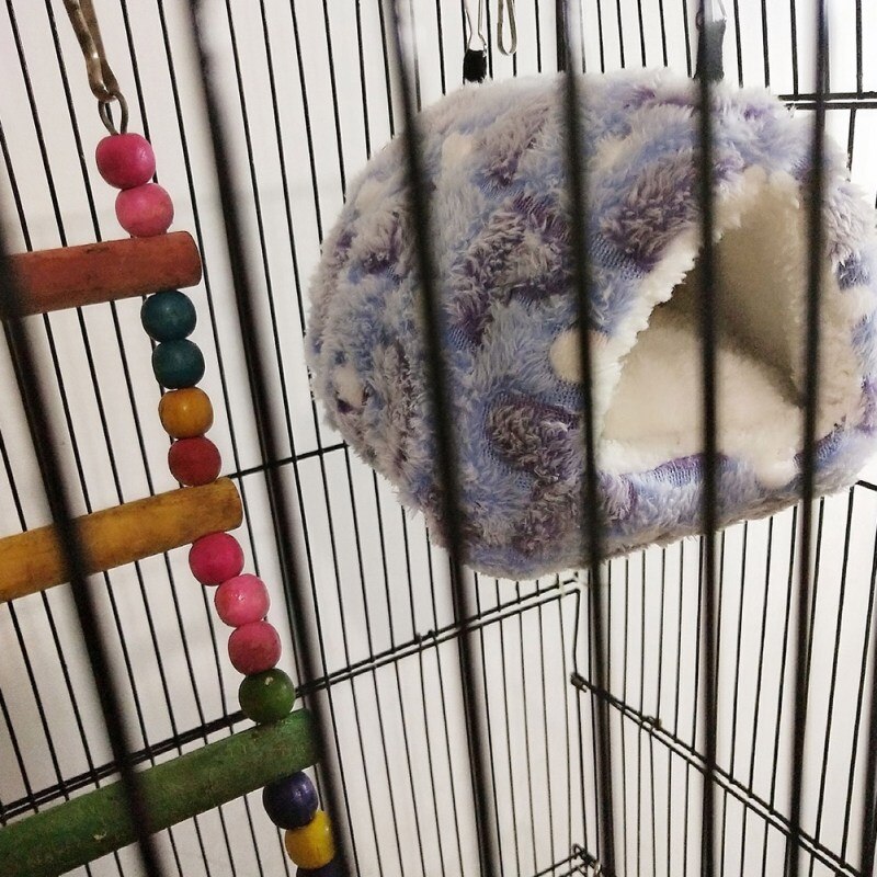 Cama de Casa Hamster para rata, forro polar cálido para mascotas pequeñas, cama para chinchillas, jaula tipo nido, accesorios para hámster, saco de dormir