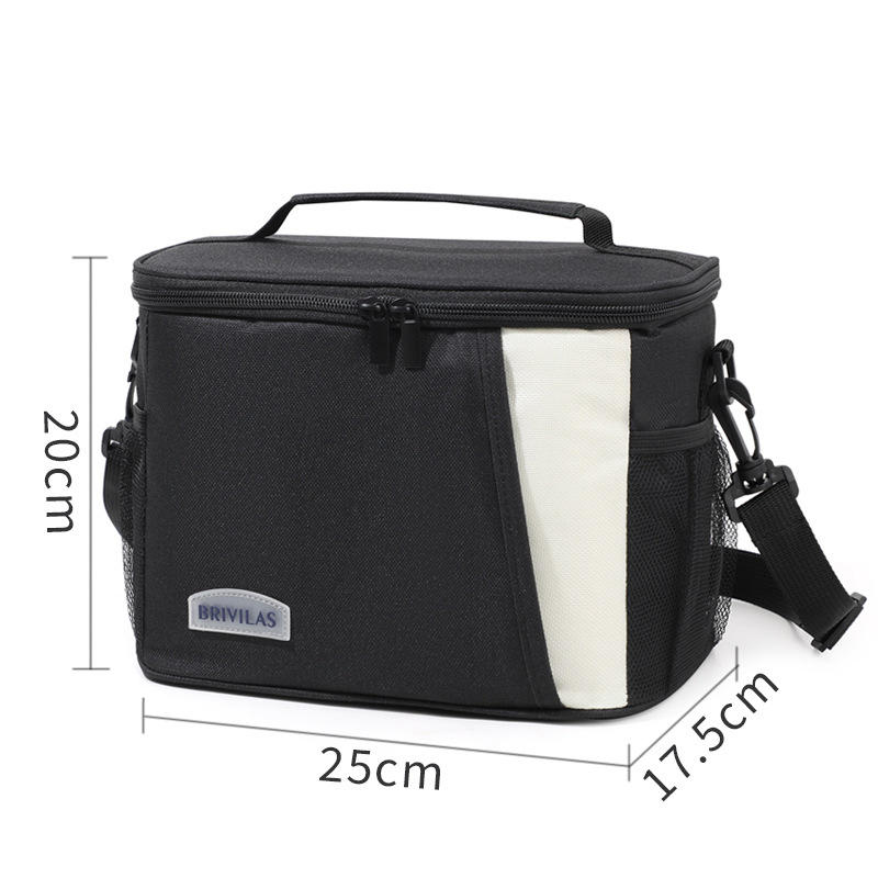 Insulated Lunch Bag Large Lunch Bags For Women Men Reusable Lunch Bag With Adjustable Shoulder Strap: Beige