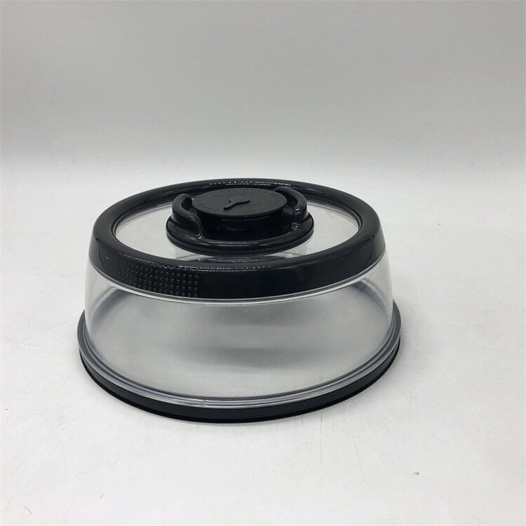 Instant vacuum food sealer Mintiml Cover Kitchen Instant Vacuum Food Sealer Fresh Cover Refrigerator Dish Cover Kitchen Tool: Black
