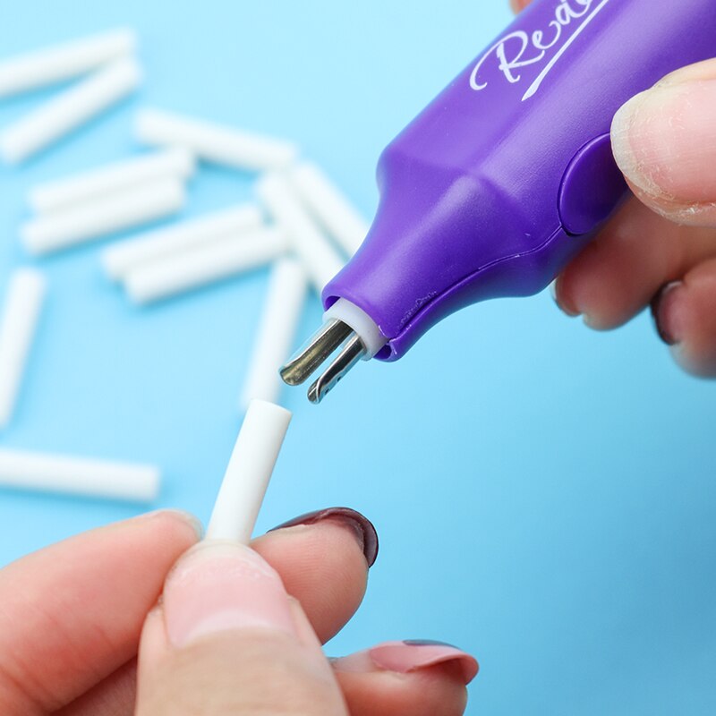 Redeme gumka elektryczna zasilany z baterii gumy i wkłady wymienne usuwać wyróżnij pisanie mechaniczne gumki studenci 2527