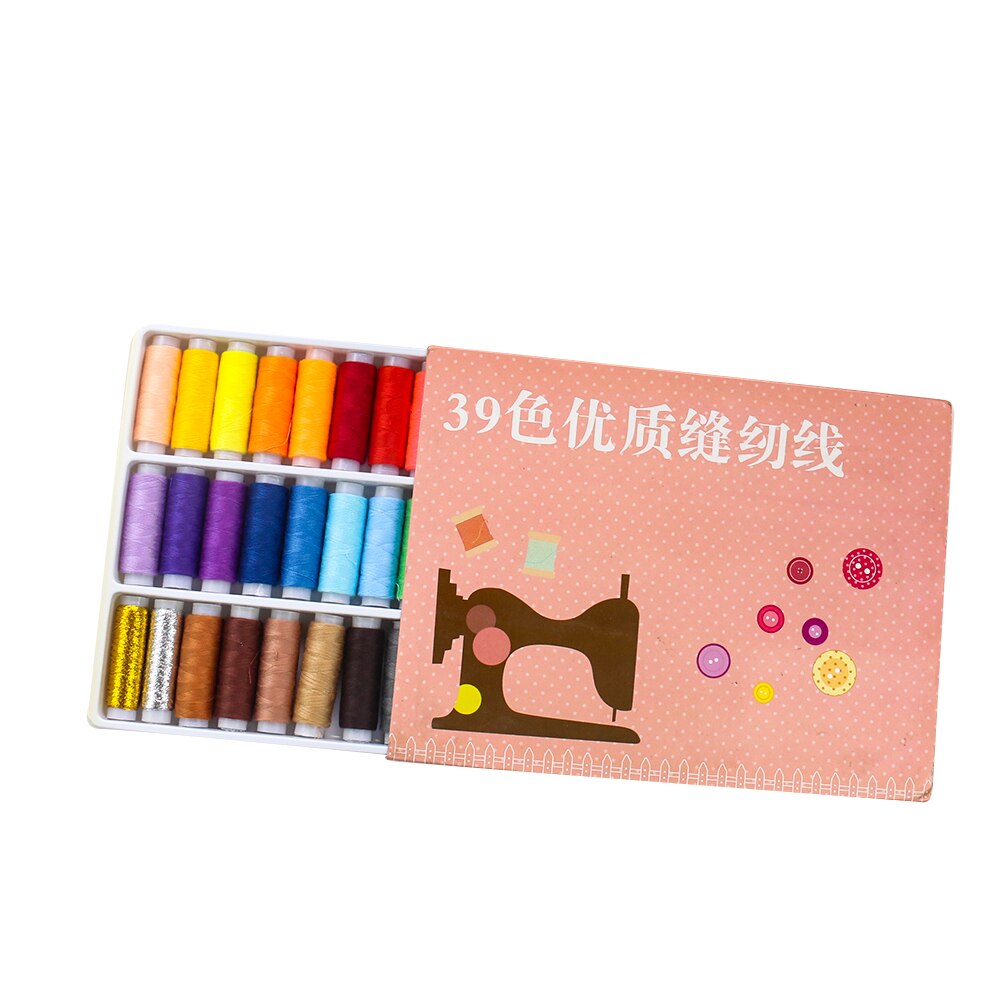 39-color sewing thread hand-stitching needle thread set repairing clothes thread home travel portable small thread roll: Default Title