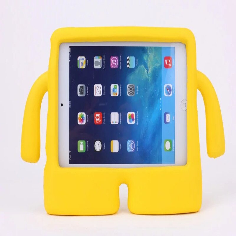 Leuke cartoon eva-hoes voor apple ipad 7.9 inch, veilig voor kinderen, siliconen beschermhoes voor ipad mini 2 , 3 , 4 mini 3: Geel