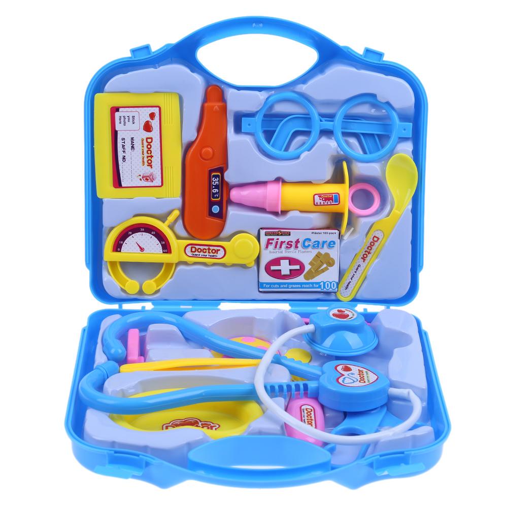 15 Stks/set Kinderen Pretend Play Speelgoed Set Kids Draagbare Arts Verpleegkundige Koffer Medische Kit Play Arts Speelgoed Kinderen Educatieve Rol: 01
