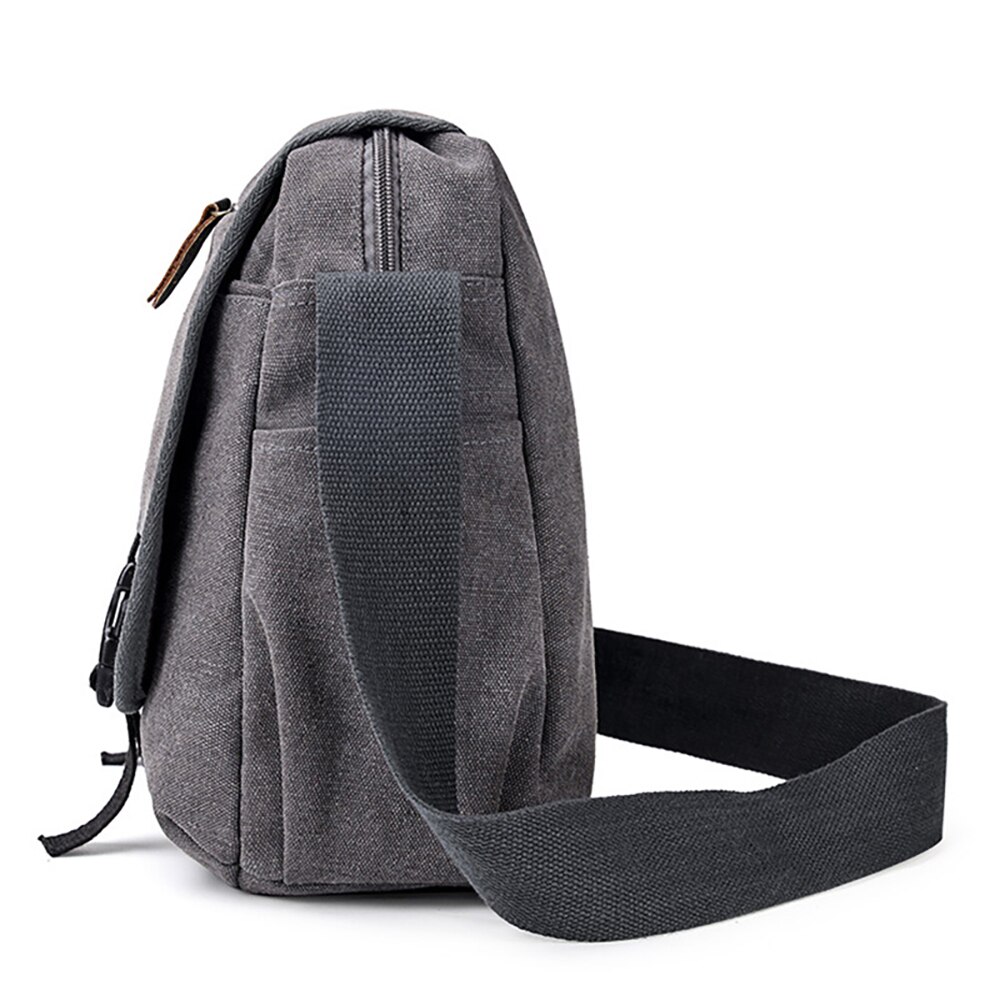 Heren grote messenger schoudertas vintage canvas aktetas crossbody dagtas satchel aktetas voor school/zakelijk/vrouwen/mannen