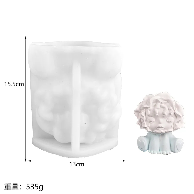 3D Cartoon Animal Candle Silicone Mold for Handmade Chocolate Decoration Gypsum Aromatherapy Soap Resin Candle Silicone Mould: Gold