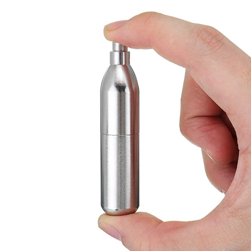 Cartucho de Co2 recargable, 8G, con rosca para Soda/cerveza/zumo, para bicicleta, inflador de Co2 reutilizable