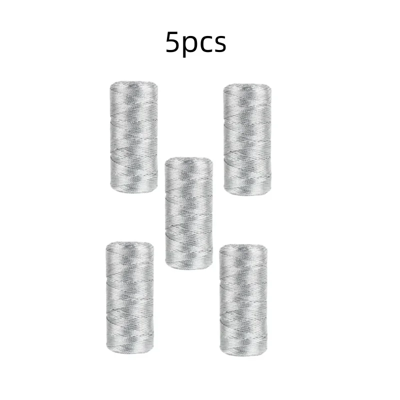 Złoty i srebrny sznurek makramowy, kokardki ze sznurka, rękodzieło DIY robić pakowania prezentów, szycie, skręcona nić, tekstylia domowe