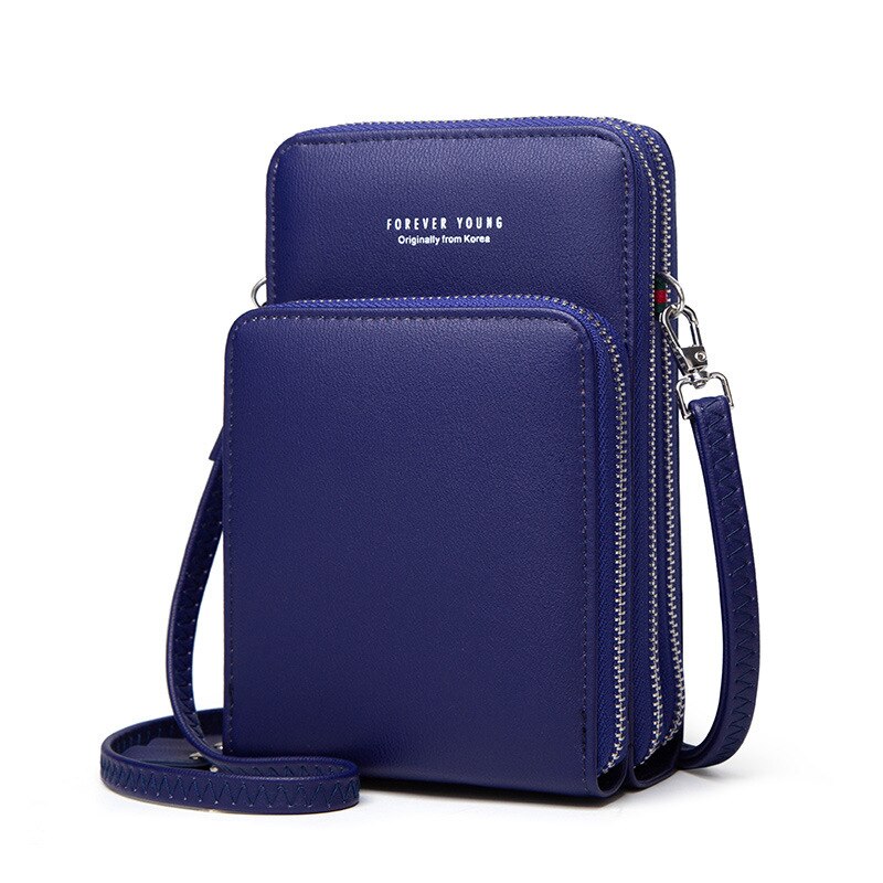 Mini Women Shoulder Bags Ladies Phone Messenger Bag Brand Hand Bag Small Crossbody Bag for Women Pink: Dark Blue