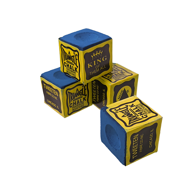 American Triangle Billiards Chalk Pack for Pool Snooker Cue Billiard Game Blue Green(optioanl)
