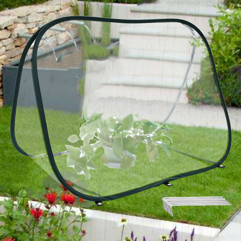 Mini Greenhouse Pop Up PVC Grow House Backyard Portable Garden Plant Tent Greenhouse Cover Home Garden Supplies