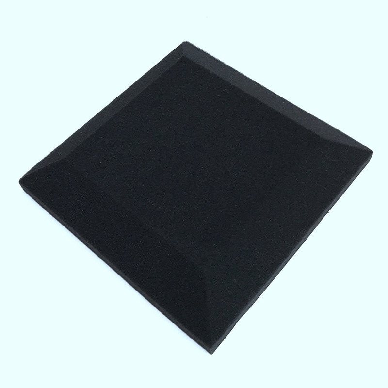 6 Pcs Studio Acoustic Foam Sound Proofing Ceiling Tile Panels Studio KTV Noise Absorption Square Foam, 25 x 25 x 5cm