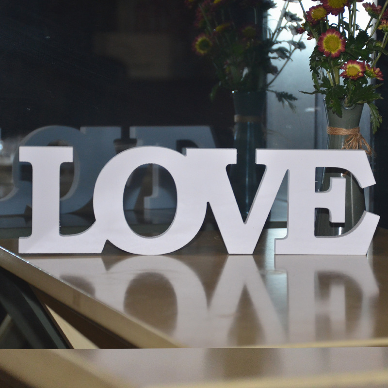 Wooden Romantic Love Letters for Wedding Decoration LOVE Home Decor Letters Event Party Supplies Vmmm