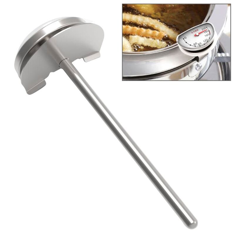 Stainless Steel Food Thermometer Frying Pan Temperature Control Kitchen Supplies